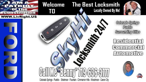 4 Button Ford Remote Key - Call Me Benny 719-636-3777